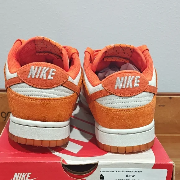 Nike Women's Sneakers Orange and White - Picture 6 of 13